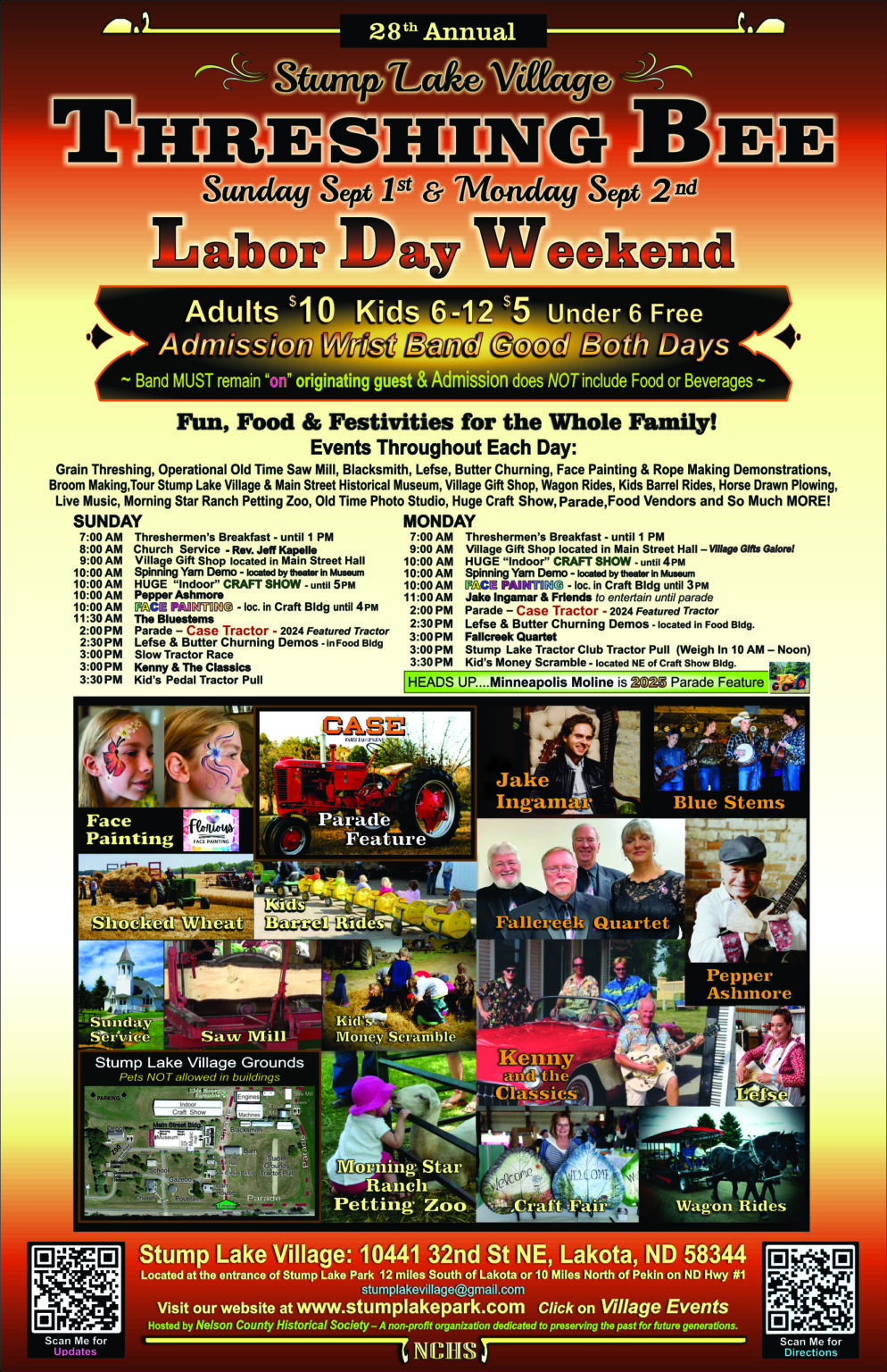 Upcoming Events | Stump Lake Park & Stump Lake Village